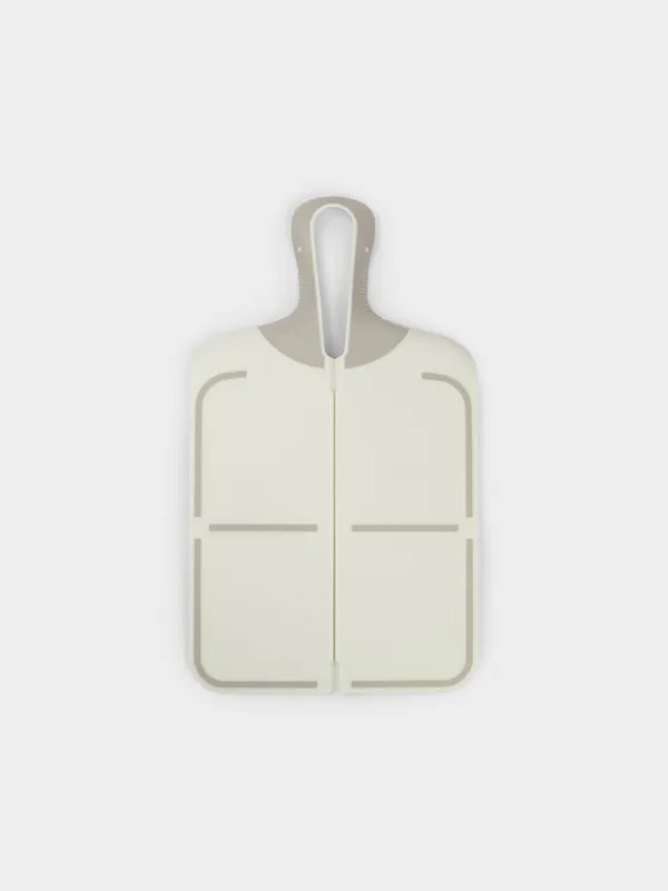 Доска-совок разделочная, 39х22 см, складная, с ручкой, пластик, молочная, Galori, image-3