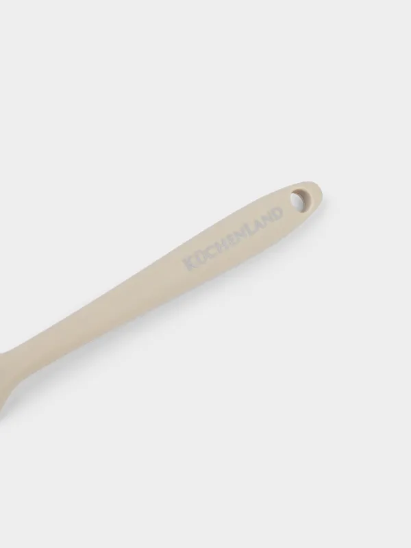 Лопатка, 21 см, с прорезями, силикон/нейлон, бежевая, Benefit, image-4