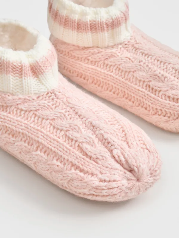 Носки женские, акрил/шерпа, Knitted soft, image-2