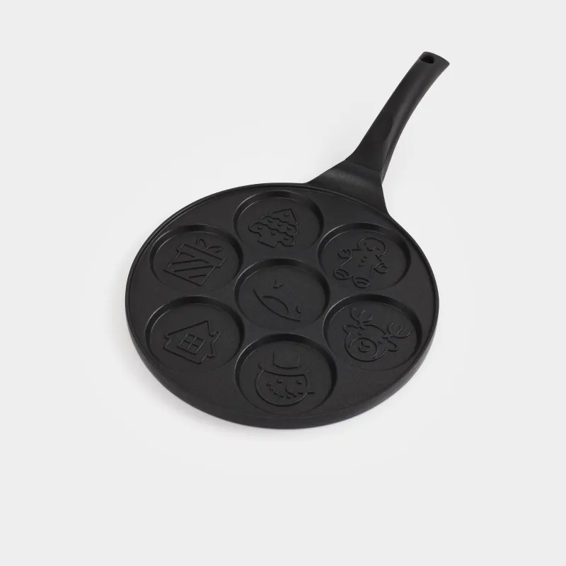 Таба, жұмыртқа пен құймақтарға арналған, 26 см, 7 бөлім, жабыны бар, алюминий, Жаңа жылдық атрибуттар, Action, image-1