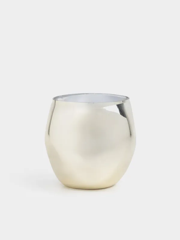 Свеча ароматическая, 14 см, в подсвечнике, Cloud, Gold candle, image-0