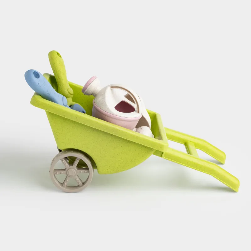 Набор игровой для песка, 7 пр, с игрушкой, пластик, цветной, Телега, Sunny, image-3