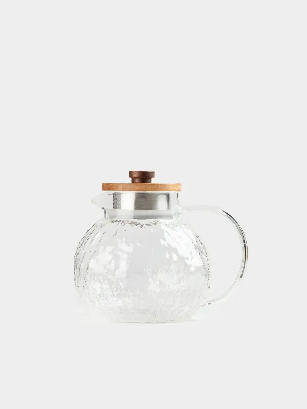 Құмыра, 1,4 л, сүзгі қақпағы бар, пайдаланылған шыны / ағаш, Nautilus, image-0