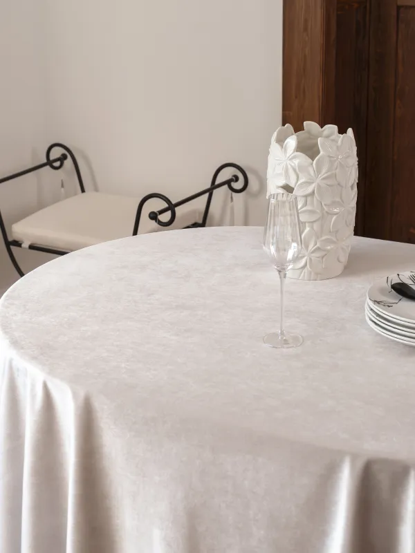 Скатерть, 160х160 см, бархат, Черный кант, Velvet framed, image-4