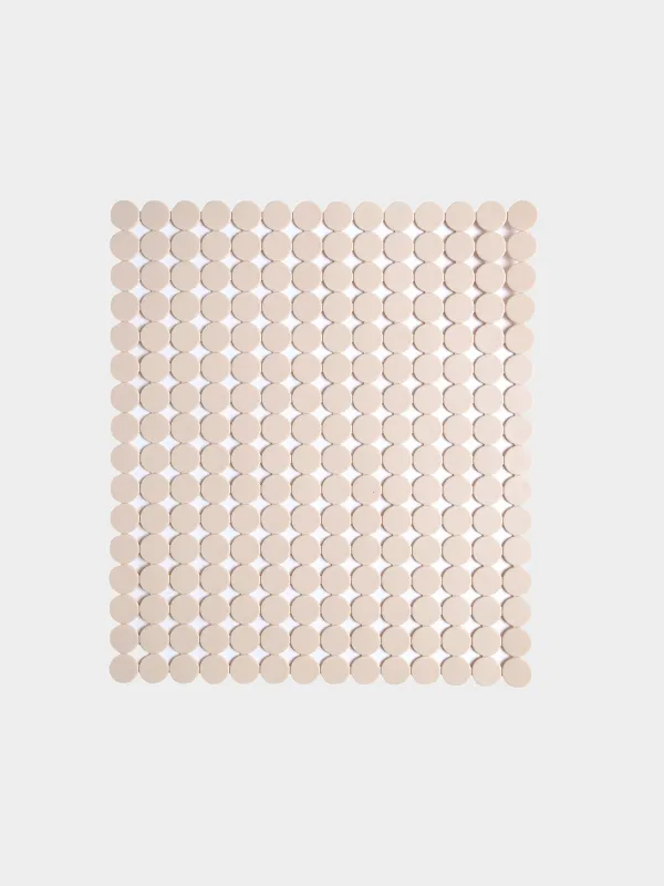 Коврик для кухонной раковины, 31х27 см, резина, прямоугольный, бежевый, Keeping, image-0