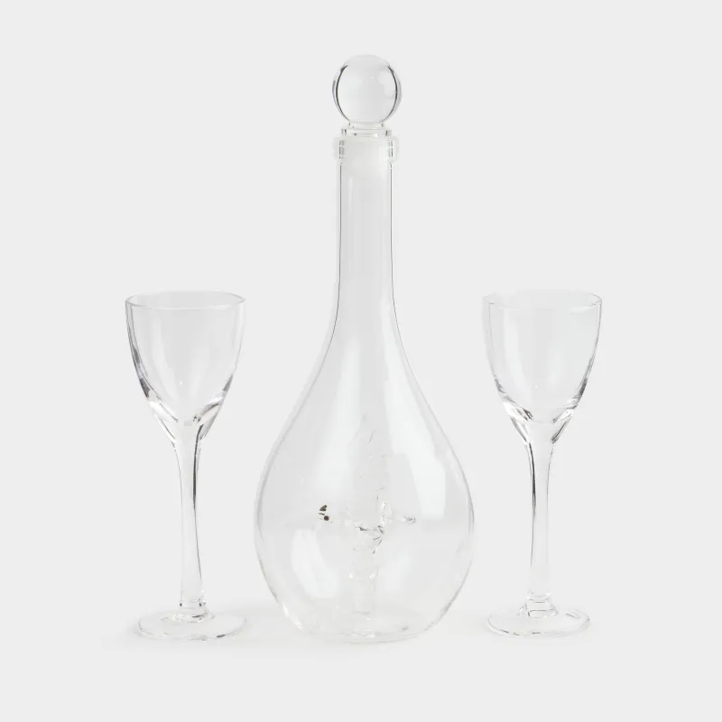 Набор для водки, 2 перс, 3 пр, графин/рюмка, стекло, Орел, Bar, image-1