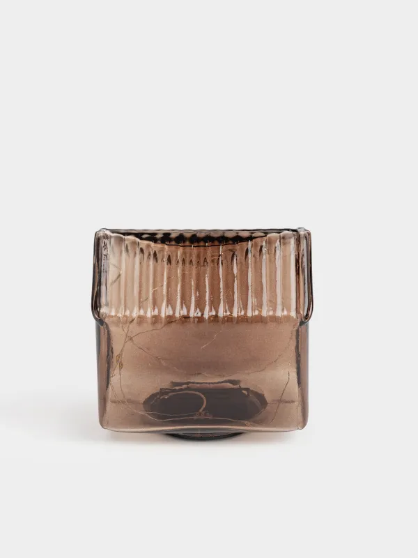 Светильник декоративный, 12х12 см, стекло, коричневый, Дом, House shape, image-3