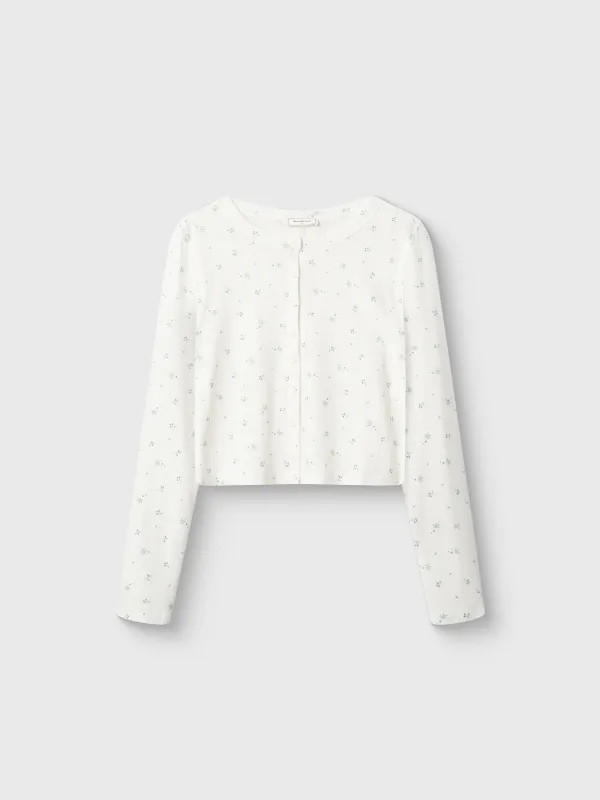 Әйелдер кардиганы, үйге арналған, өлшемі XL, ұзын жеңді, полиэстер/мақта, ақ, Бантиктер, Melavi, image-5