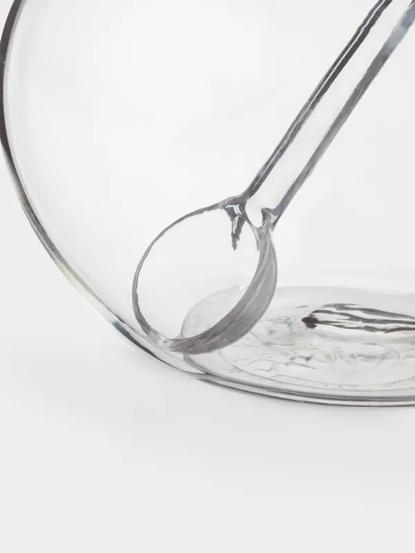 Қант ыдысы, 10 см, 350 мл, қасығы бар, шыны, Clear, image-1