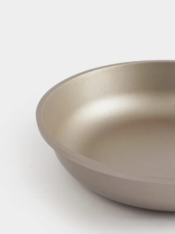 Сковорода, 24 см, с покрытием, алюминий, серо-бежевая, Dainty, image-4