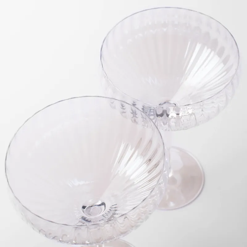 Бокал-креманка для шампанского, 320 мл, 2 шт, стекло, перламутр, Lombardy R polar, image-3