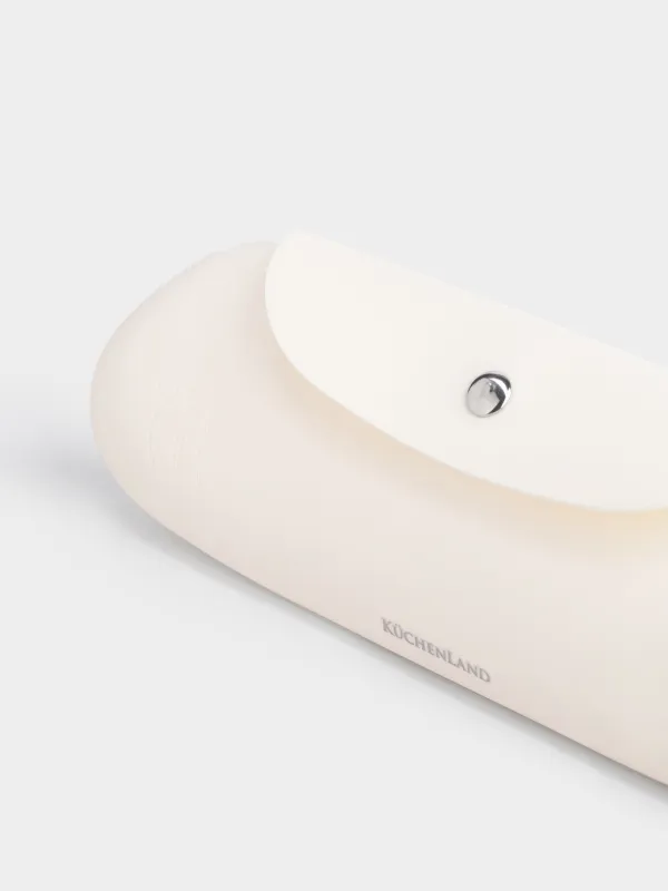 Косметикалық щеткаларға арналған қорап, 23х8 см, жолға арналған, силикон, сарғылт-қоңыр, Travel color, image-1