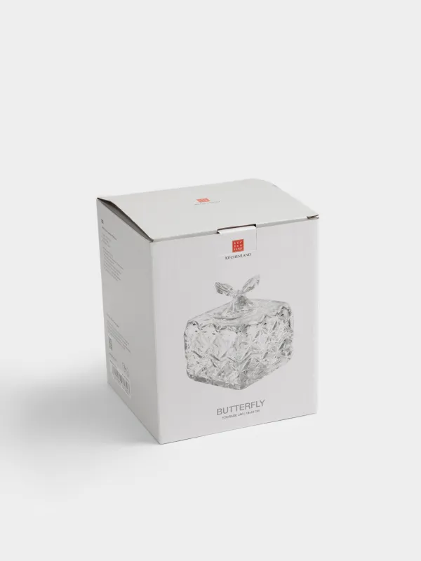 Сақтау ыдысы, 18х18 см, 350 мл, шыны Р, Көбелек, Butterfly, image-5