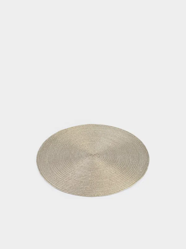 Аспап астындағы майлық, 38 см, полиэстер, дөңгелек, шампань, Rotary shine, image-1