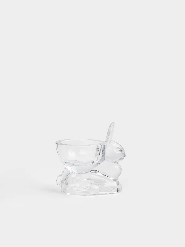 Подставка для яйца, 6 см, стекло, Кролик, Clear figure, image-0