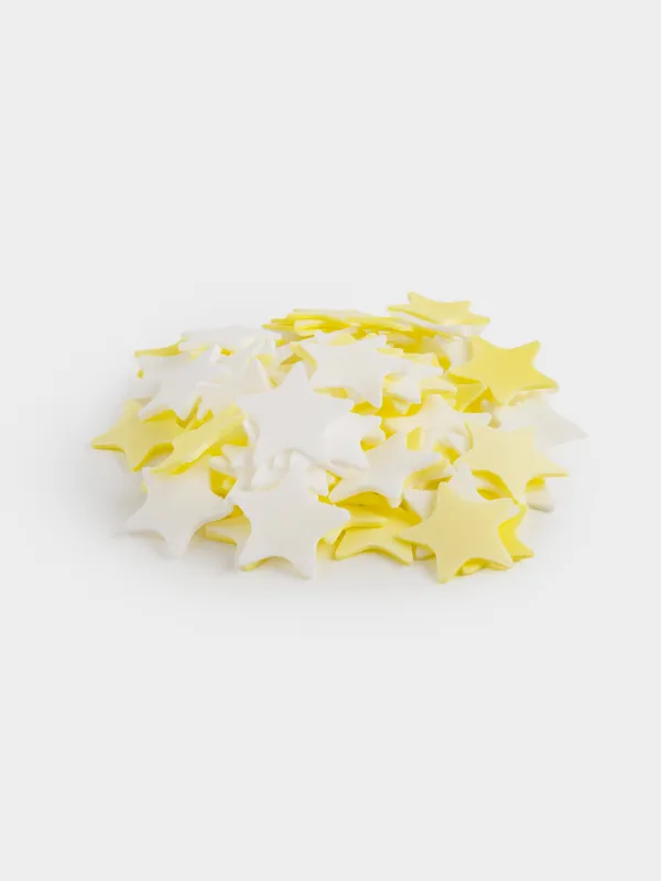 Мыло-конфетти, 2 см, 80 шт, желтое/белое, Кокос/Лимон, Звезда, Confetti, image-3