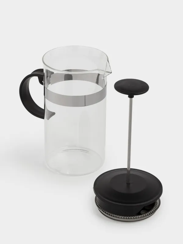 Френч-пресс, 1 л, стекло Б/сталь, Flavor, image-4