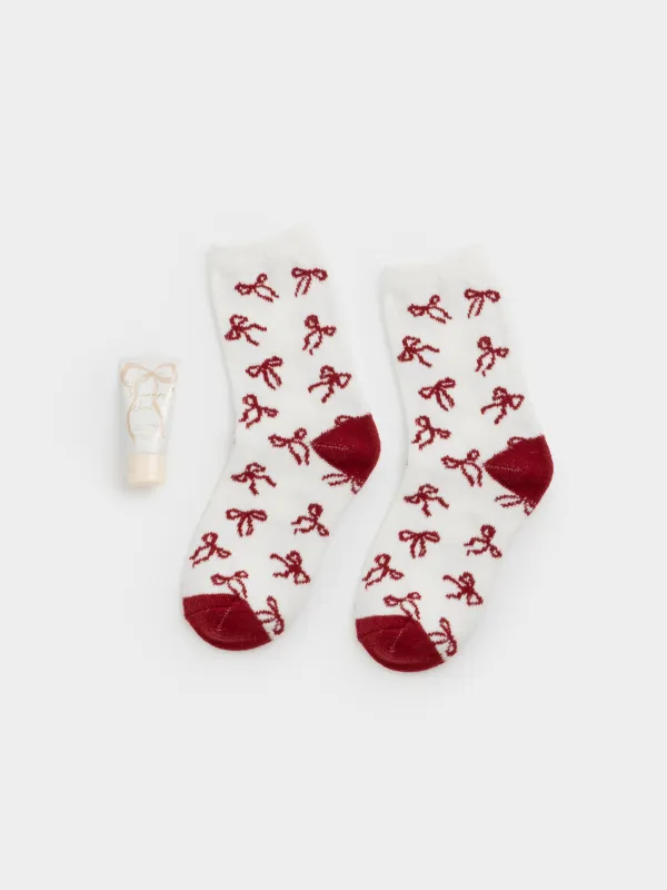 Набор косметический, 2 пр, крем для рук/носки, Кокос/Ваниль, Therapy winter, image-0