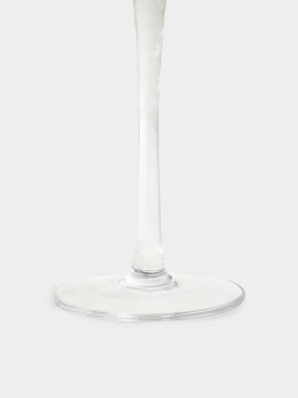 Шам ұстағыш, 20 см, шай шамына арналған, аяқты, шыны, шампан, Ормандағы бұғы, Қысқы бұғы, image-2