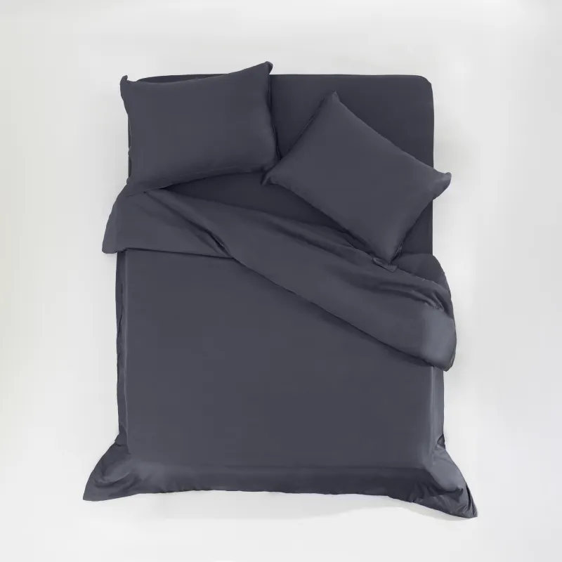 КПБ евро, бамбук, серо-синий, Pure bamboo