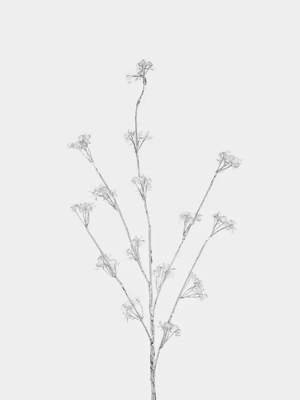 Ветка декоративная, 60 см, Кристальные цветы, Crystal decor, image-1