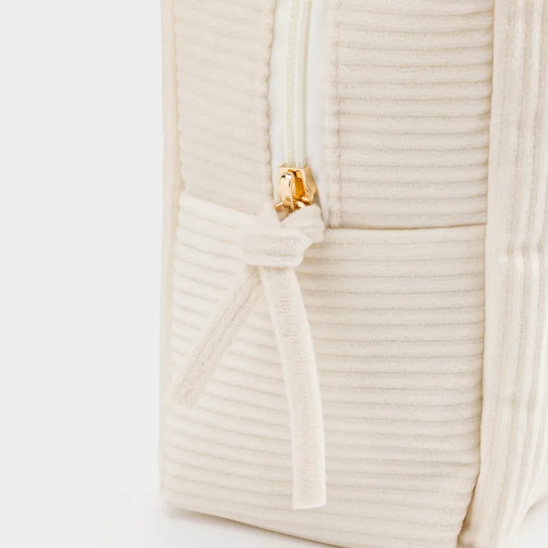 Косметикалық сөмке, 18х25 см, қырлы, барқыт, түсті, Moire, image-3