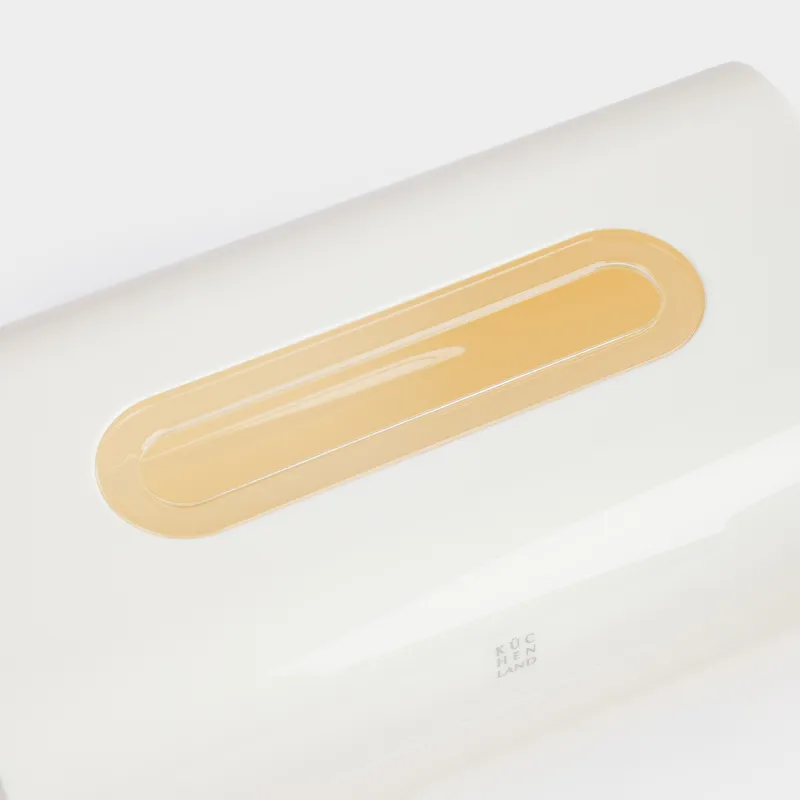 Бокс для бумажных салфеток, 24х14 см, пластик/акрил, молочный, Eleos, image-3