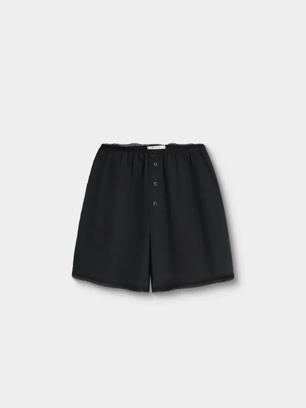 Әйелдер шорттары, үйге арналған, өлшемі S, шілтерлі, мақта, қара, Delia, image-4