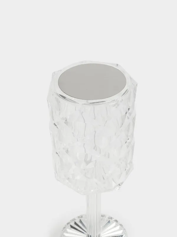 Сенсорлық шам, 26 см, сымсыз, аяқты, пластик / болат, Ромб, Rhombus, image-1