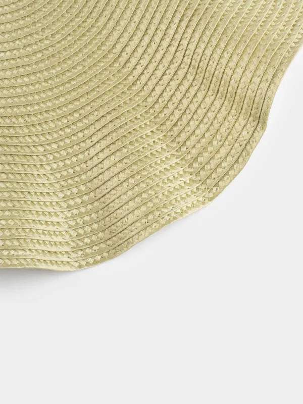 Аспаптарға арналған майлық, 38 см, полипропилен, дөңгелек, зәйтүн, Толқынды жиектер, Circle wave, image-2
