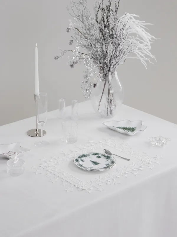 Аспаптарға арналған майлық, 30х45 см, шілтерлі, полиэстер, ақ, Жұлдыздар, Stars framed, image-4