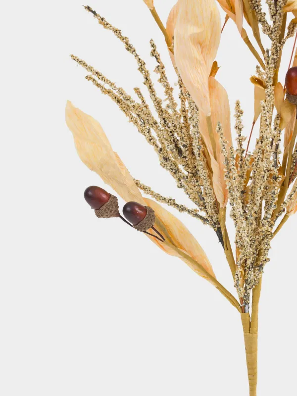 Ветка декоративная, 85 см, полиэстер/пенопласт, Желуди, Slight frost decor, image-2