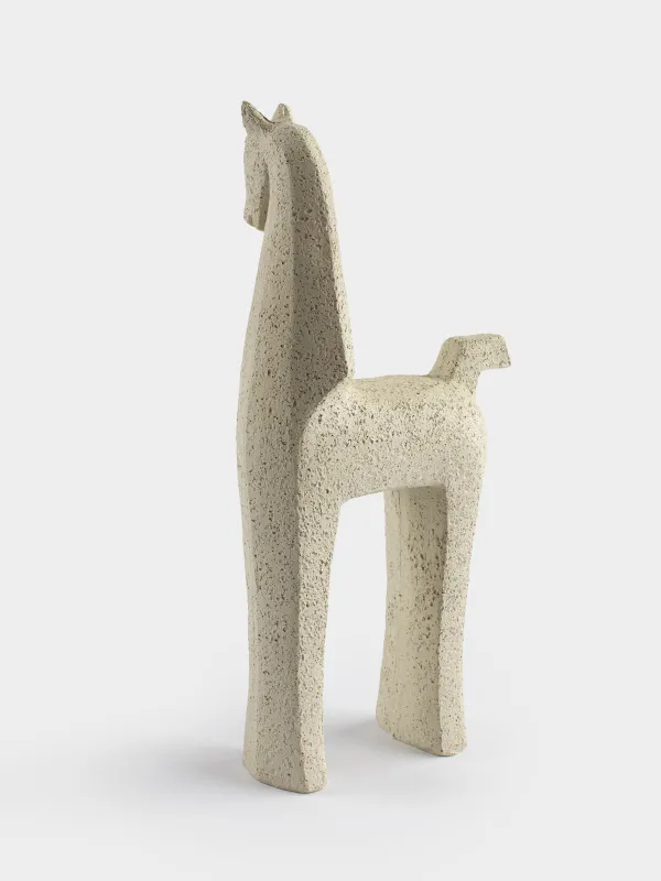 Мүсінше, 25 см, полирезин, ақ, Ат, Horse white, image-7