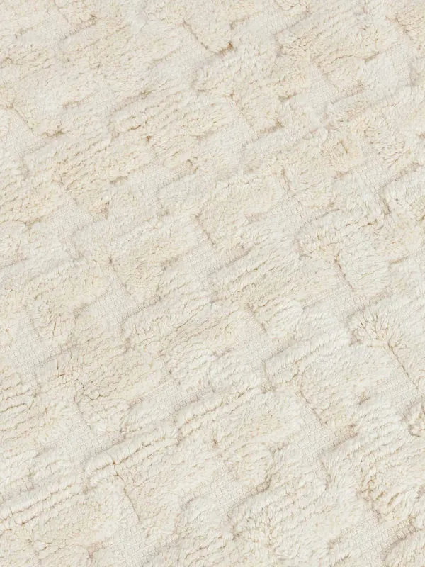 Кілем, 50х80 см, шашағы бар, мақта, құм, Textured, image-2