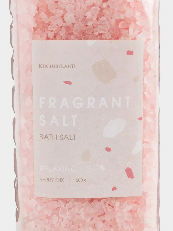 Ваннаға арналған тұз, 600 гр, ақ және қызғылт, Таңқурай пирогы, Fragrant salt, image-2
