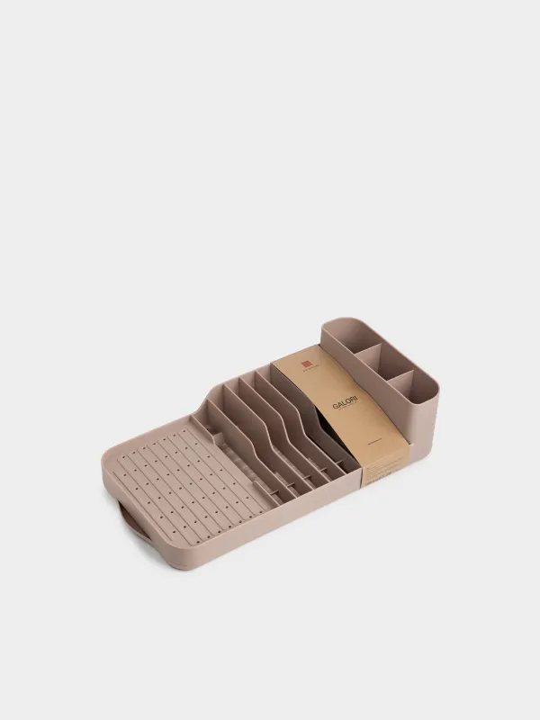 Ыдыс-аяққа арналған кептіргіш, 44х22 см, пластик, сарғылт-қоңыр, Galori, image-5