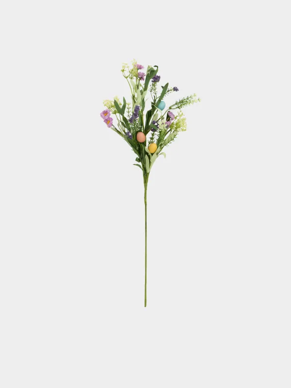 Ветка декоративная, 70 см, Цветы и пасхальные яйца, Easter decor, image-0