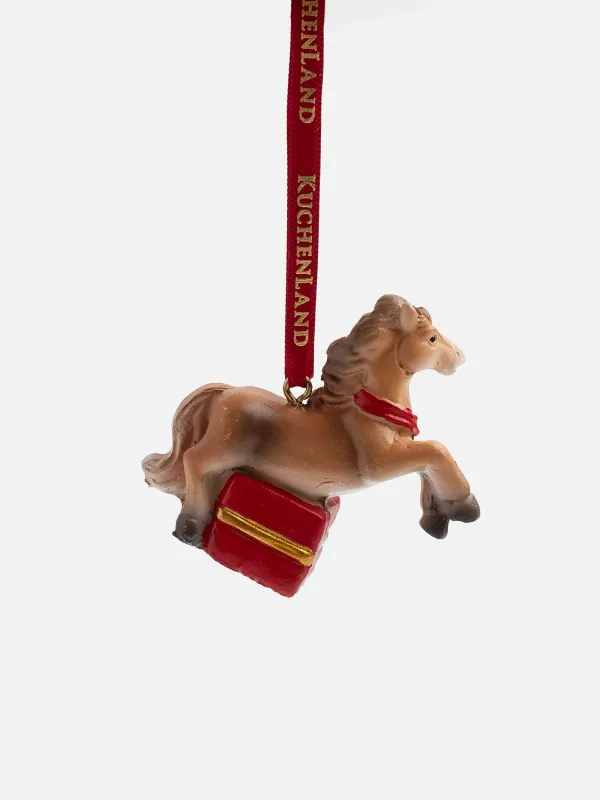 Игрушка елочная, 5 см, Лошадка, Figure christmas, image-2