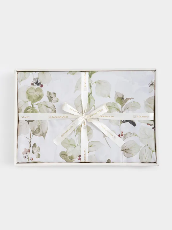 Постельное белье, евро, тенсель, Листья, Tencel, image-6