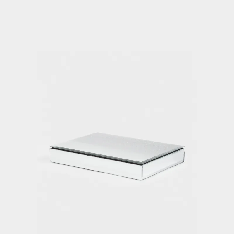 Шкатулка для украшений, 25х18 см, стекло, зеркальная, Actress