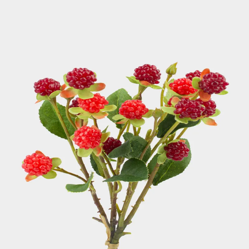 Букет искусственный, 30 см, пластик/полиэстер, Малина, Fruit decor, image-4