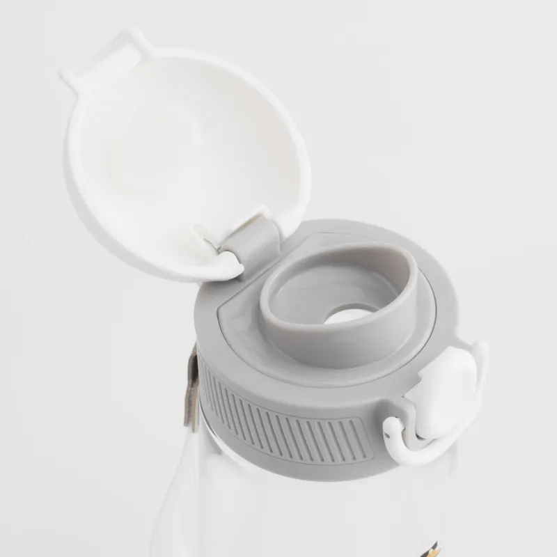 Бөтелке, балаларға арналған, 600 мл, тұтқасы бар, тритан, сұр, Қаз, Kiddy, image-2