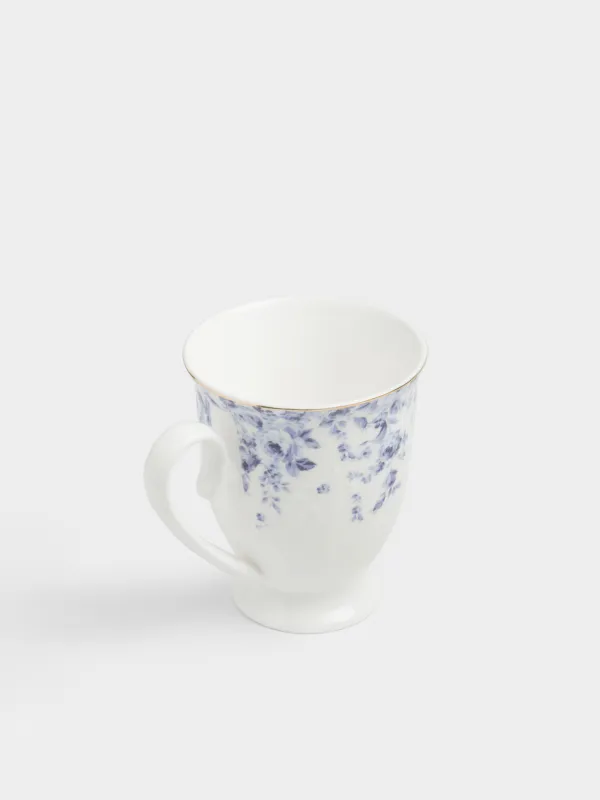 Саптыаяқ, 330 мл, фарфор F, ақ, алтын жиегі бар, Гжель гүлдері, Tradition Easter, image-2