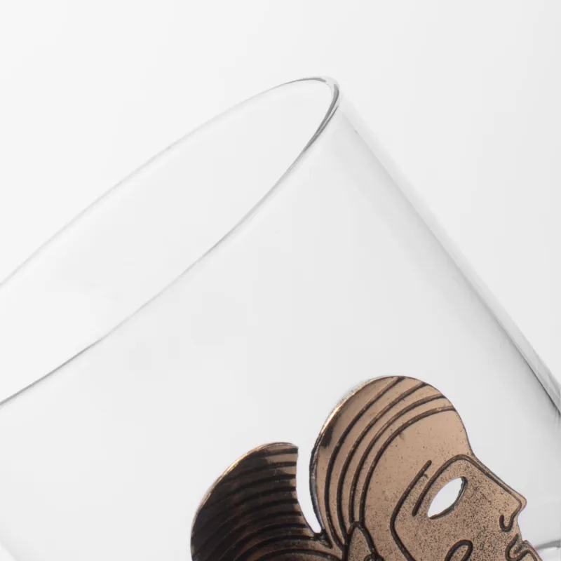 Виски стақаны, 10 см, 340 мл, шыны/металл, алтын, Егіздер, Zodiac, image-4