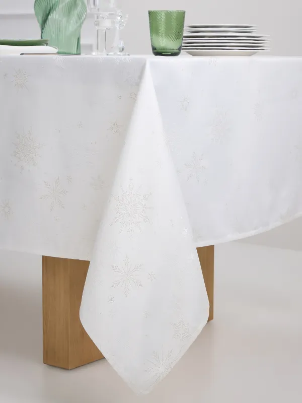 Скатерть, 160х160 см, Snowflakes, image-4