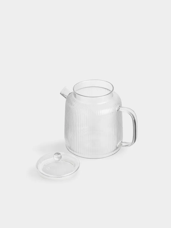 Чайник заварочный, 1,8 л, стекло Б/сталь, Ribby, image-4