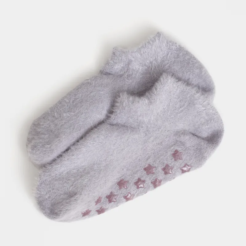 Әйелдер шұлықтары, үйге арналған, өлшемі 36-38, мақта/полиэстер/нейлон, сұр, Hotty fuzz