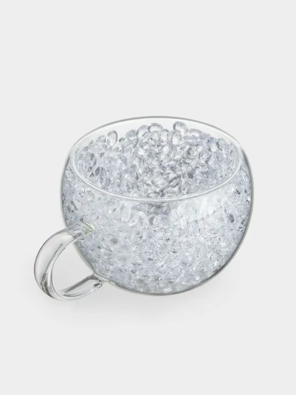 Саптыаяқ, 300 мл, шыны Б, ішінде кристалдары бар, Air decor, image-1