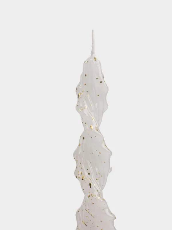 Свеча, 2 шт, 20 см, тонкая, Спираль, Spiral shape, image-1