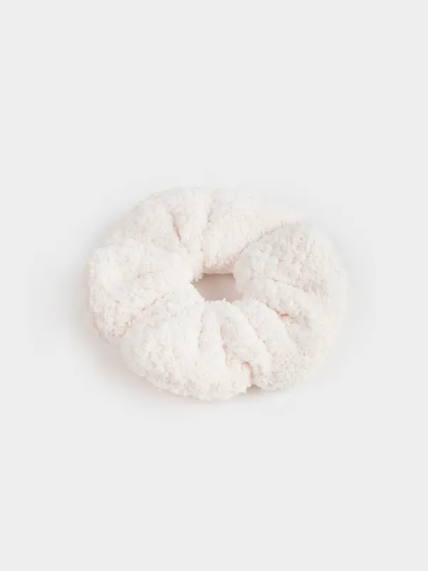 Шашқа арналған резеңке, 13 см, флис, сүт түстес, Ratine, image-1